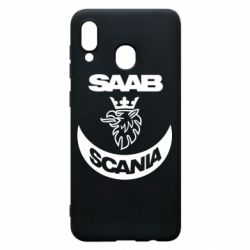 Чехол для Samsung A20 Scania SAAB logo - PrintSalon