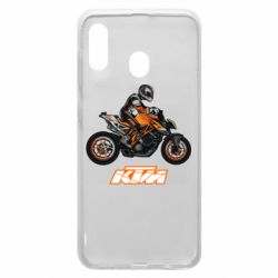 Чехол для Samsung A20 Sport Bike Art - PrintSalon