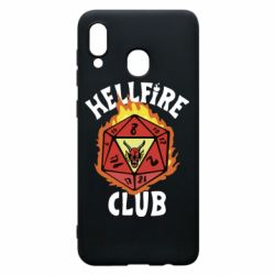 Чехол для Samsung A20 Stranger Things: Hellfire club - PrintSalon