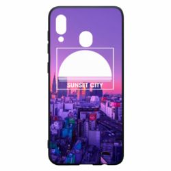 Чохол для Samsung A20 Sunset city - PrintSalon