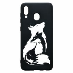 Чехол для Samsung A20 Wolf And Fox - PrintSalon