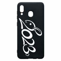 Чехол для Samsung A20 Заяц 2023 - PrintSalon