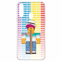 Чехол для Samsung A20s 3D Roblox Rainbow - PrintSalon