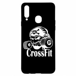 Чехол для Samsung A20s Angry CrossFit - PrintSalon