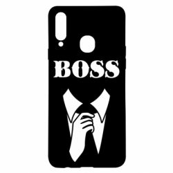 Чехол для Samsung A20s Boss Costume - PrintSalon