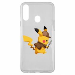 Чехол для Samsung A20s Cute Detective Pikachu - PrintSalon