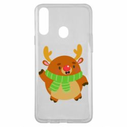 Чехол для Samsung A20s Deer in a scarf - PrintSalon