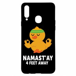 Чехол для Samsung A20s Duck Namast'ay Away - PrintSalon