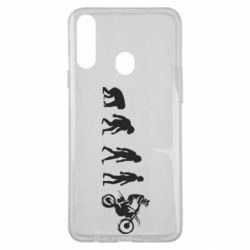 Чехол для Samsung A20s Эволюция мотоциклиста - PrintSalon