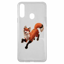 Чехол для Samsung A20s Fox in flight - PrintSalon