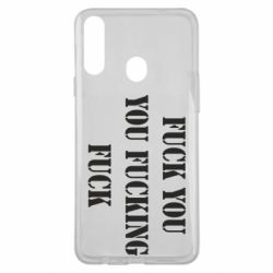 Чехол для Samsung A20s Fuck you fucking fuck - PrintSalon