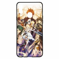 Чехол для Samsung A20s Genshin Impact Characters - PrintSalon