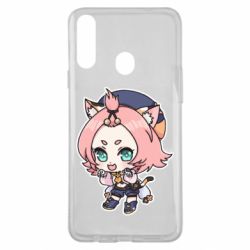 Чехол для Samsung A20s Genshin Impact chibi Diona - PrintSalon