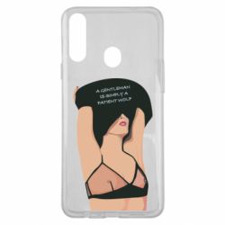Чехол для Samsung A20s Gentleman Is Simply A Patient Wolf - PrintSalon