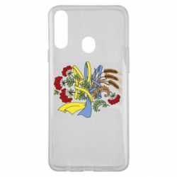 Чехол для Samsung A20s Герб колоски и калина