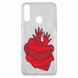 Чехол для Samsung A20s Heart out of hands - PrintSalon