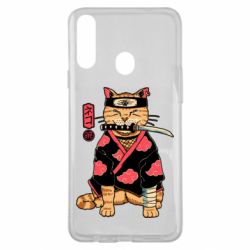Чехол для Samsung A20s Japanese Akatsuki cat - PrintSalon
