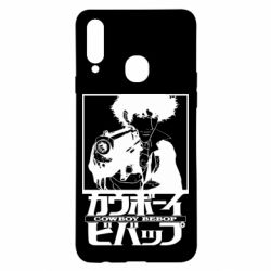 Чехол для Samsung A20s Ковбой Бибоп с ружьем - PrintSalon