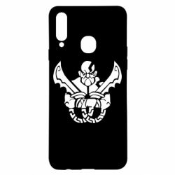 Чехол для Samsung A20s Kratos silhouette - PrintSalon