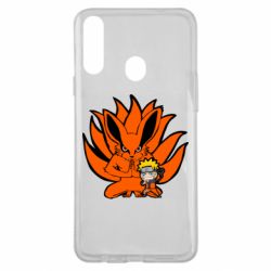 Чехол для Samsung A20s Kurama And Naruto - PrintSalon