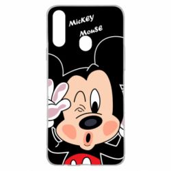 Чехол для Samsung A20s Mickey Kiss - PrintSalon