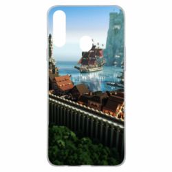 Чехол для Samsung A20s Minecraft beautiful town - PrintSalon