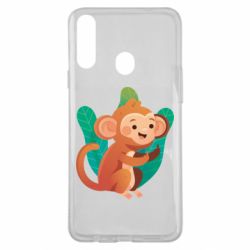 Чехол для Samsung A20s Monkey. Fuck You - PrintSalon