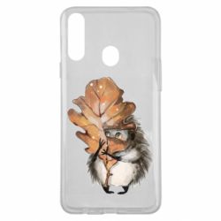 Чехол для Samsung A20s Осенний ежик - PrintSalon