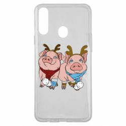 Чехол для Samsung A20s Pigs - PrintSalon