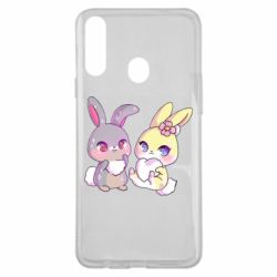 Чехол для Samsung A20s Rabbits In Love - PrintSalon