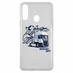 Чехол для Samsung A20s Scania watercolor art - PrintSalon