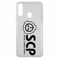 Чохол для Samsung A20s SCP logo text - PrintSalon