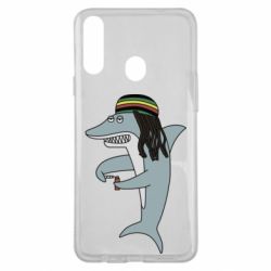 Чехол для Samsung A20s Shark Rastaman - PrintSalon