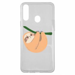 Чехол для Samsung A20s Sloth on a branch - PrintSalon