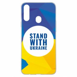 Чохол для Samsung A20s Stand with UKRAINE geometric - PrintSalon