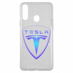 Чехол для Samsung A20s Tesla logo gradient - PrintSalon