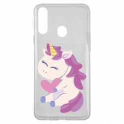 Чехол для Samsung A20s Unicorn with love - PrintSalon