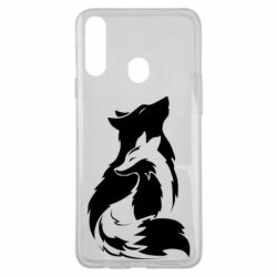 Чехол для Samsung A20s Wolf And Fox - PrintSalon