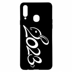 Чехол для Samsung A20s Заяц 2023 - PrintSalon