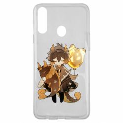 Чехол для Samsung A20s Zhongli with baloon - PrintSalon