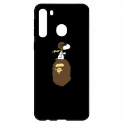 Чехол для Samsung A21 A bathing ape peanuts - PrintSalon