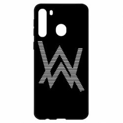 Чехол для Samsung A21 Alan Walker logo stripes - PrintSalon