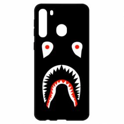 Чехол для Samsung A21 Bape shark logo - PrintSalon