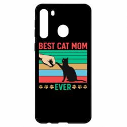 Чехол для Samsung A21 Best cat mom ever - PrintSalon