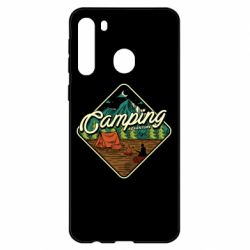 Чехол для Samsung A21 Camping and forest - PrintSalon