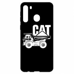 Чехол для Samsung A21 CAT logo and truck - PrintSalon