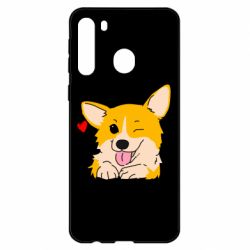 Чехол для Samsung A21 Cute Corgi Puppy - PrintSalon