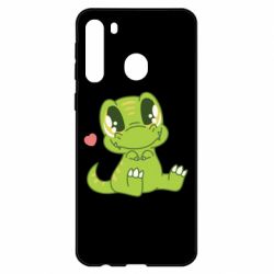 Чехол для Samsung A21 Cute dinosaur - PrintSalon