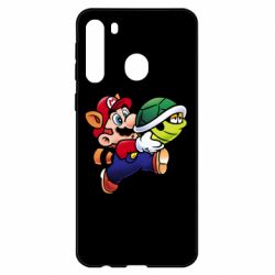 Чехол для Samsung A21 Cute Mario with turtle - PrintSalon
