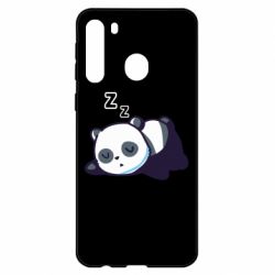 Чехол для Samsung A21 Cute panda sleeping